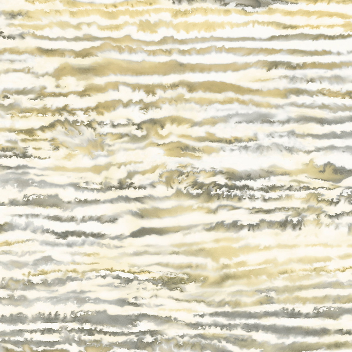 Seabrook Designs Watercolor Waves Golden Dusk Wallpaper image 1 of 2