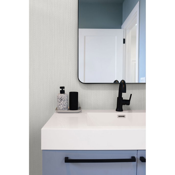 Seabrook Designs Cardboard Faux Metallic Pearl &amp; Fog Wallpaper image 2 of 2