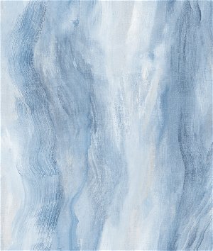 Seabrook Designs Smoke Texture Embossed Vinyl Blue Lake Wallpaper