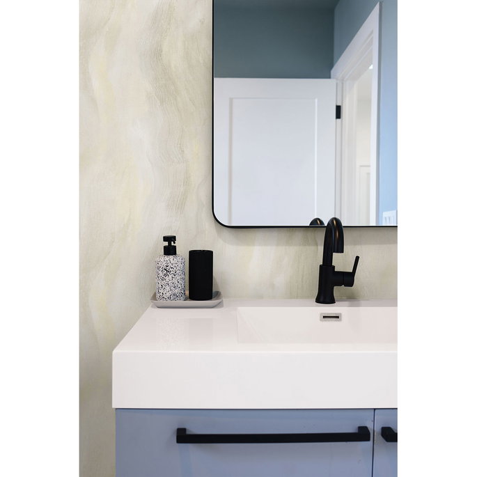 Seabrook Designs Smoke Texture Embossed Vinyl White Onyx Wallpaper image 2 of 2