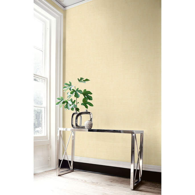 Seabrook Designs Hopsack Embossed Vinyl Pineapple Cream Wallpaper image 2 of 2