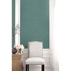 Seabrook Designs Hopsack Embossed Vinyl Phthalo Green Wallpaper - Image 2