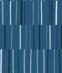 Seabrook Designs Block Lines Blueberry/Midnight/Blue Skies Wallpaper
