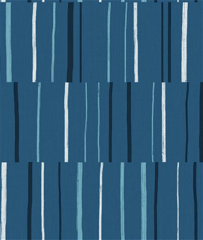 Seabrook Designs Block Lines Blueberry/Midnight/Blue Skies Wallpaper