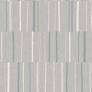 Seabrook Designs Block Lines Metallic Silver & Cove Gray Wallpaper
