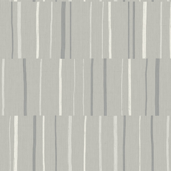 Seabrook Designs Block Lines Metallic Silver &amp; Cove Gray Wallpaper image 1 of 2