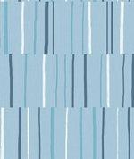 Seabrook Designs Block Lines Bluebird/Navy/Glacier White Wallpaper