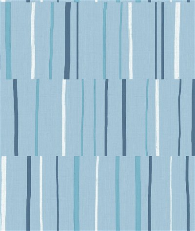 Seabrook Designs Block Lines Bluebird/Navy/Glacier White Wallpaper