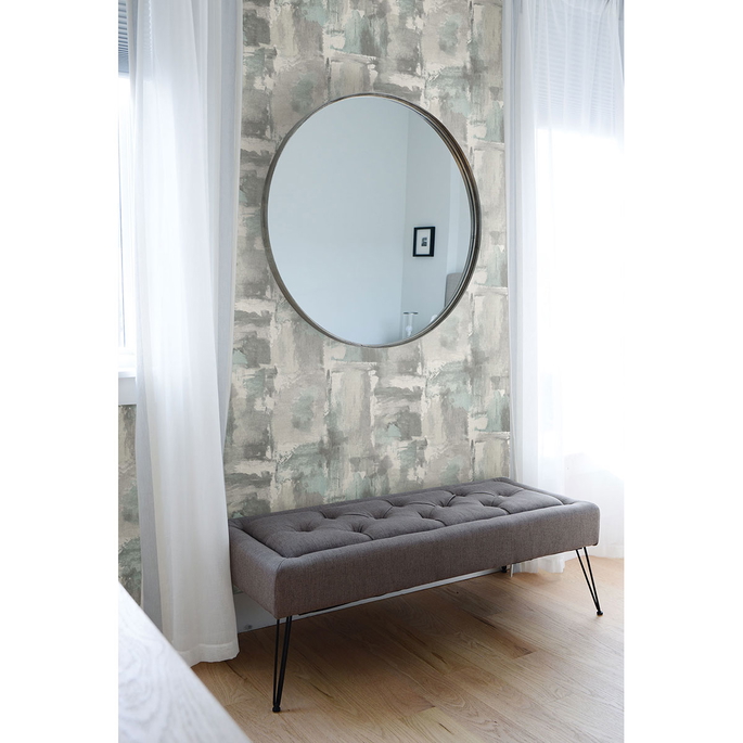 Seabrook Designs Dry Brush Faux Snowy Mountain Wallpaper image 2 of 2