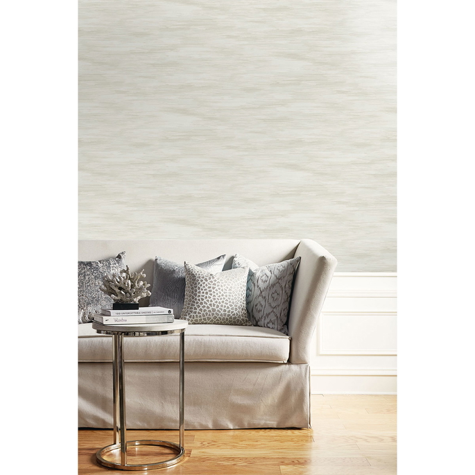 Seabrook Designs Stria Wash Ivory Wallpaper image 2 of 2