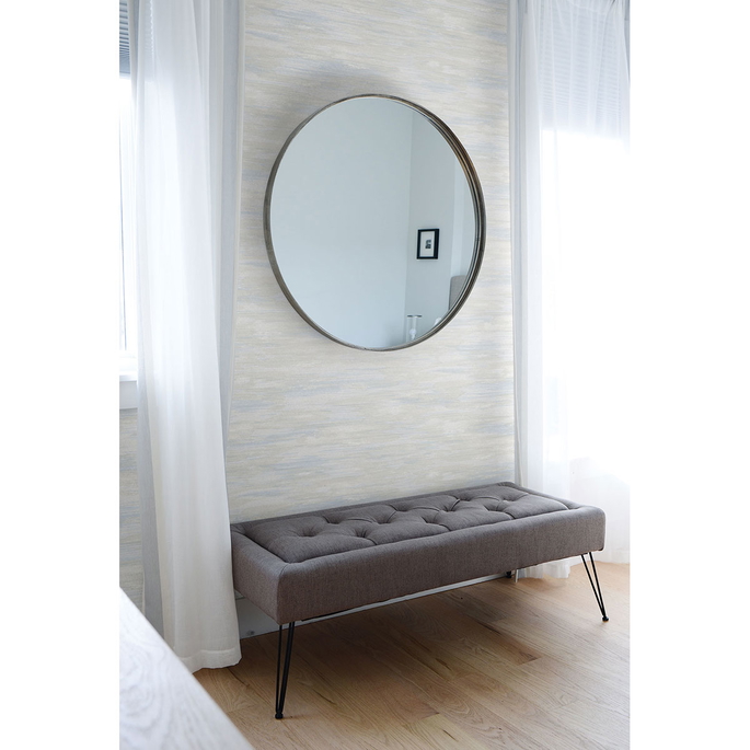 Seabrook Designs Stria Wash Blue Mist Wallpaper image 2 of 3
