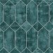 Seabrook Designs Geo Faux Emerald &amp; Metallic Silver Wallpaper thumbnail image 1 of 2