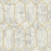 Seabrook Designs Geo Faux Silver Birch & Metallic Gold Wallpaper
