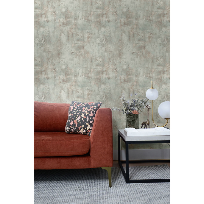 Seabrook Designs Rustic Stucco Faux Mauve &amp; Icicle Wallpaper image 2 of 2