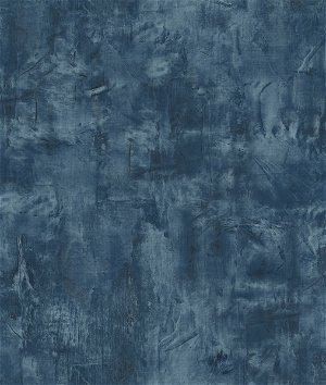 Seabrook Designs Rustic Stucco Faux Denim Blue Wallpaper