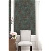 Seabrook Designs Rustic Stucco Faux Rust & Forest Green Wallpaper - Image 2