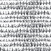 Seabrook Designs Brush Marks Black & White Wallpaper