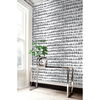 Seabrook Designs Brush Marks Black & White Wallpaper - Image 2