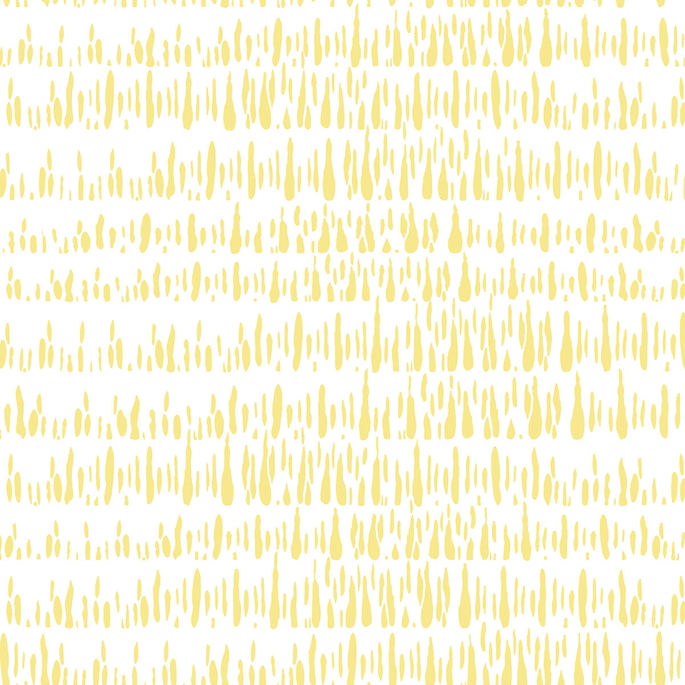 Seabrook Designs Brush Marks Buttercup &amp; White Wallpaper image 1 of 2