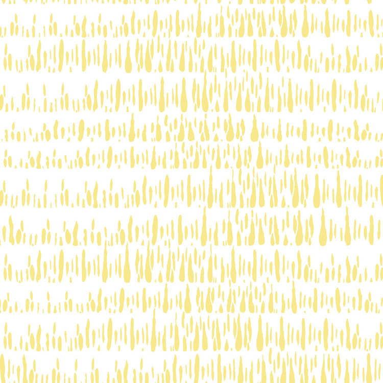 Seabrook Designs Brush Marks Buttercup & White Wallpaper