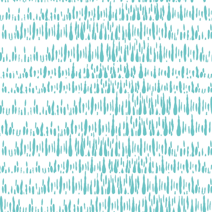 Seabrook Designs Brush Marks Teal &amp; White Wallpaper image 1 of 2