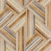 Seabrook Designs Geo Inlay Saddle Brown & Steel Fabric