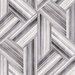 Seabrook Designs Geo Inlay Cove Gray & Carrara Fabric