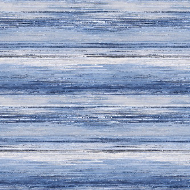Seabrook Designs Sunset Stripes Moody Blue &amp; Frost Fabric