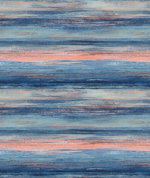 Seabrook Designs Sunset Stripes Blueberry & Vermillion Orange