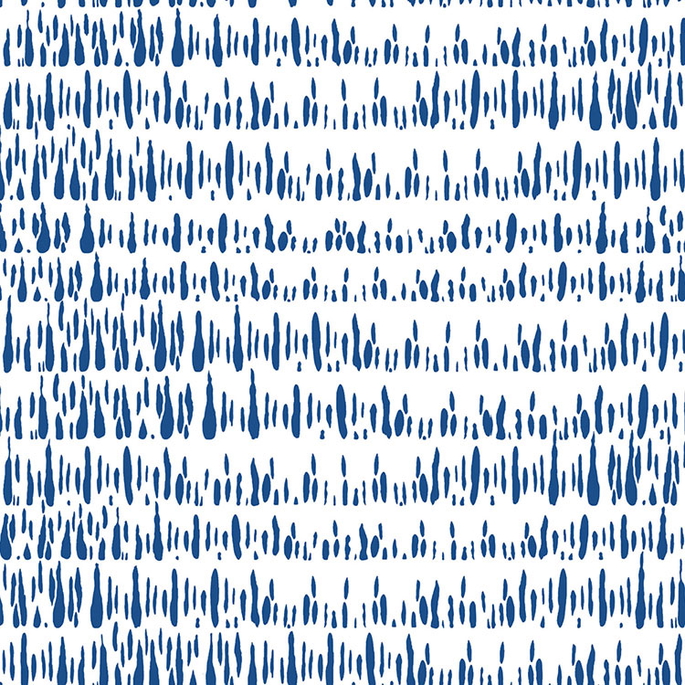 Seabrook Designs Brush Marks Navy &amp; White Fabric image 1 of 2