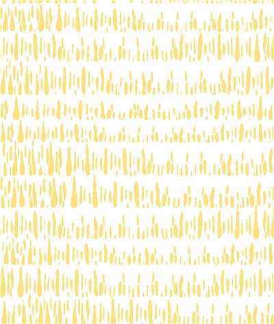 Seabrook Designs Brush Marks Buttercup & White Fabric