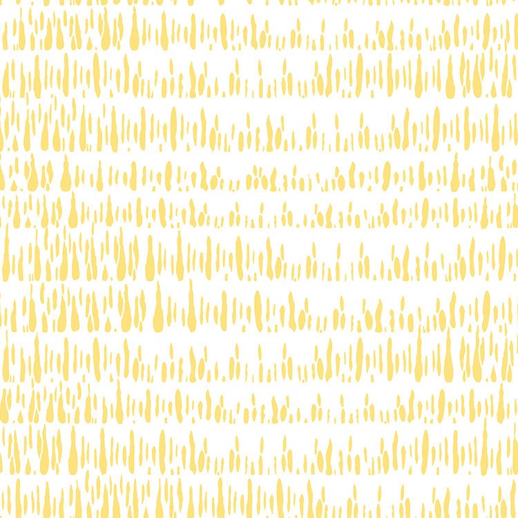 Seabrook Designs Brush Marks Buttercup & White Fabric