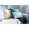 Seabrook Designs Brush Marks Teal & White Fabric - Image 2