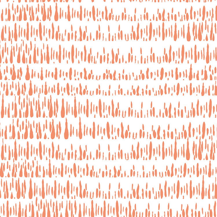 Seabrook Designs Brush Marks Orangesicle Fabric