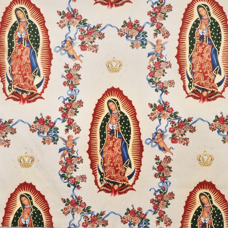 Alexander Henry Virgin of Guadelupe Natural Fabric