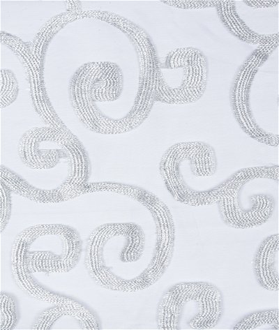 Eroica 110 inch Manhattan Sheer Silver Fabric