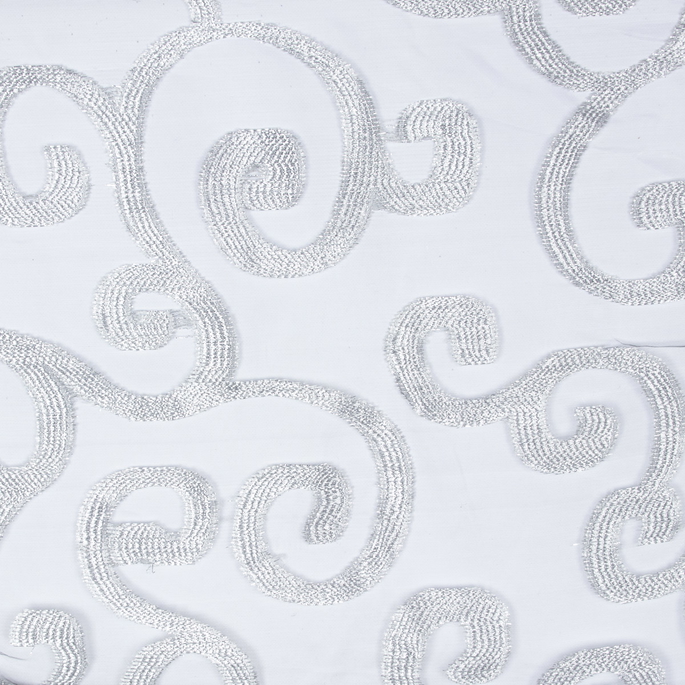 Eroica 110" Manhattan Sheer Silver Fabric image 1 of 2