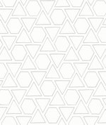 Seabrook Designs Sun Shapes Daydream Gray Wallpaper