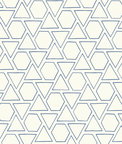 Seabrook Designs Sun Shapes Coastal Blue Wallpaper