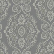 Seabrook Designs Nautical Damask Black Sands Wallpaper