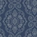 Seabrook Designs Nautical Damask Nautical Blue Wallpaper