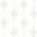 Seabrook Designs Sand Dollar Stripe Blue Oasis Wallpaper