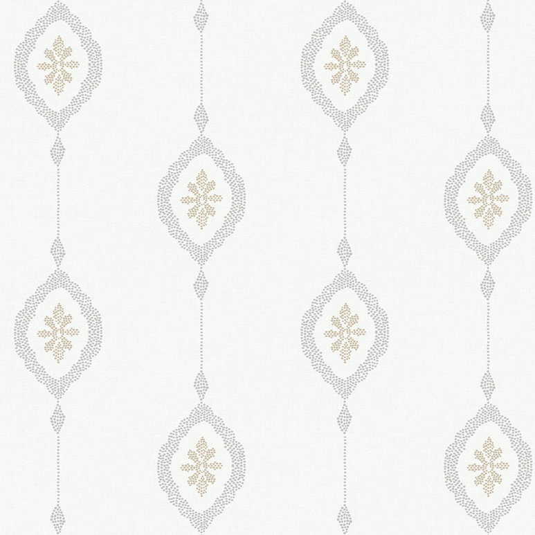 Seabrook Designs Sand Dollar Stripe Sand Dunes Wallpaper