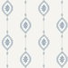 Seabrook Designs Sand Dollar Stripe Coastal Blue Wallpaper
