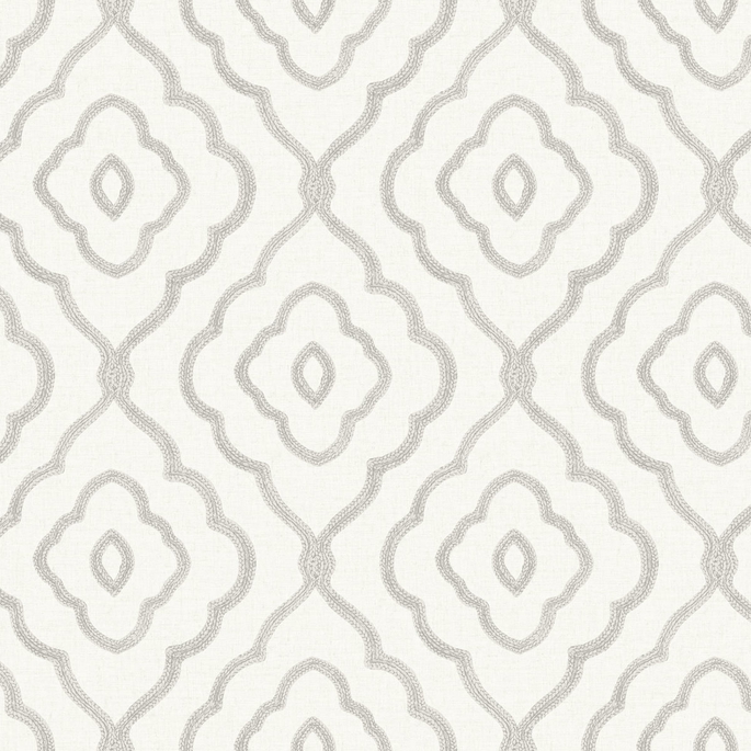 Seabrook Designs Seaside Ogee Daydream Gray Wallpaper image 1 of 2