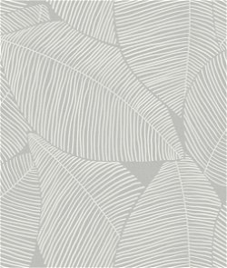Seabrook Designs Summer Magnolia Daydream Gray Wallpaper