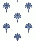 Seabrook Designs Summer Fan Coastal Blue Wallpaper