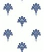 Seabrook Designs Summer Fan Coastal Blue Wallpaper