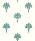 Seabrook Designs Summer Fan Tropic Green Wallpaper