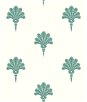 Seabrook Designs Summer Fan Tropic Green Wallpaper
